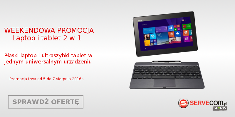 Promocja laptopy i tablety 2w1