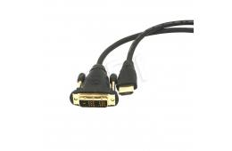 Kabel GEMBIRD  CC-HDMI-DVI-6 (HDMI M - DVI-D M; 1,8m; kolor czarny)
