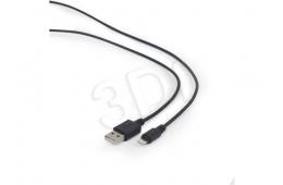 Kabel GEMBIRD  CC-USB2-AMLM-1M (USB 2.0  - Lightning ; kolor czarny)