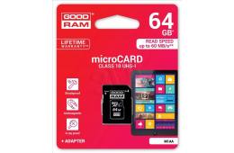 Karty pamięci GoodRam  M1AA-0640R12 (64GB; Class 10; + adapter)