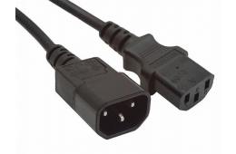 Kabel GEMBIRD PC-189-VDE-3M (C13 / IEC C13 / IEC 320 C13 - C14 ; 3m; kolor czarny)