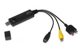 Kabel Media tech MT4169 (S-Video F - USB M; 0,20m; kolor czarny)