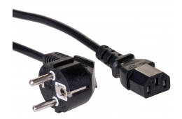 Kabel Akyga AK-PC-05A (Hybrydowa standardu C/E/F (CEE 7/7) M - C13 M; 5m; kolor czarny)